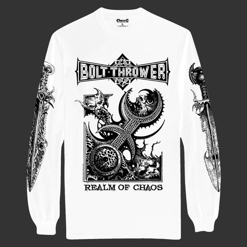 Bolt Thrower "Realm of Chaos (White)" LS (Pre-Order)